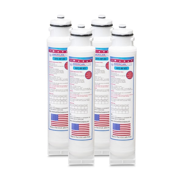 American Filter Co Kenmore RWF1300A Comparable Refrigerator Water Filters (made by Model number AFCAFC-RF-K1), 4PK RWF1300A-AFC-RF-K1-4-97375 - main